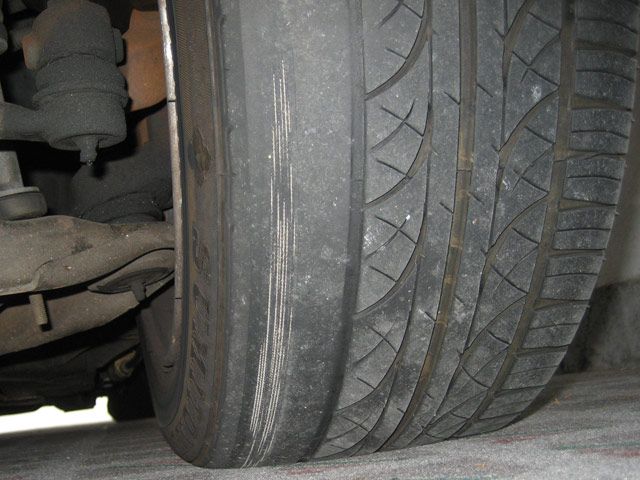 Tyre wear on the inner edge often goes unnoticed